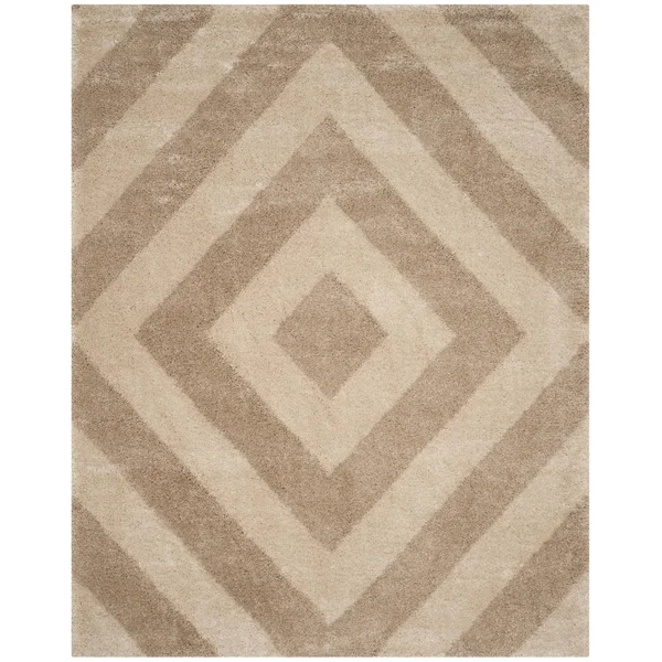 Safavieh Portofino Shag PTS217B 5&1x22 x 7&6x22 Ivory, Beige Area Rug