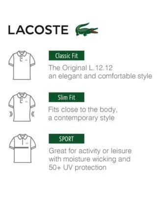 Lacoste Men's Sport Technical Pique Tennis Polo, Red, S