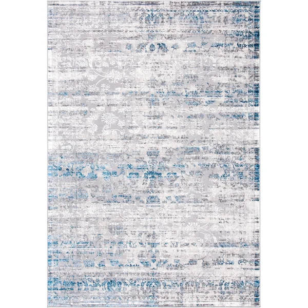 Safavieh Amelia Rug Collection ALA217F - Grey - Blue - 9' x 12'