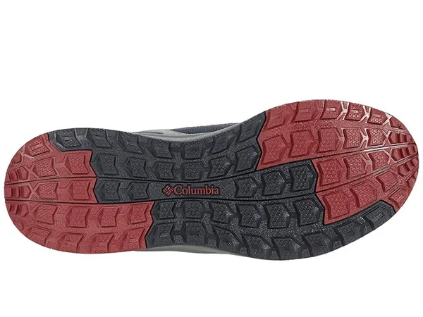 Columbia Men's Pivot Waterproof Shoe - 11 - Shark, Red Element
