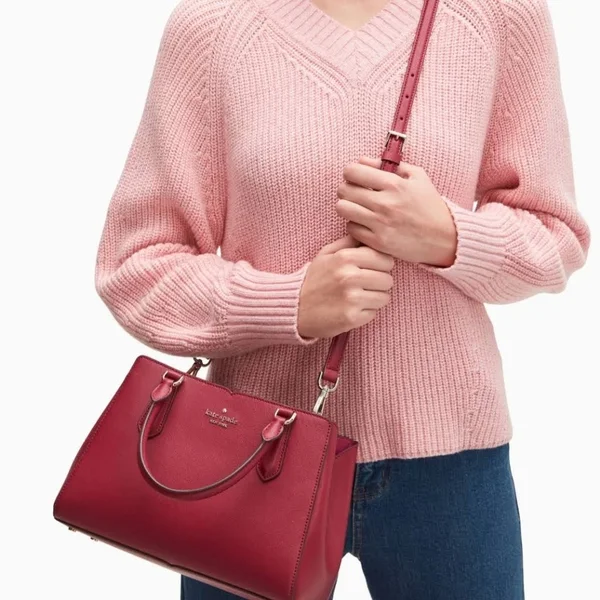 Kate Spade Bags, New Kate Spade Tippy Triple Compartment Satchel, Color: Pink/Red, Size: Small, Kishcloset15&s Closet