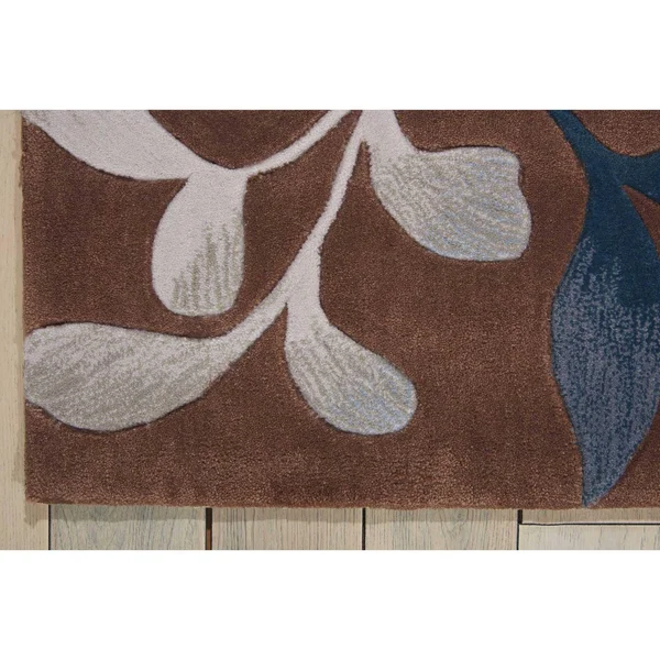 Nourison Contour CON02 Area Rug - Mocha, 5& x 7&6x22
