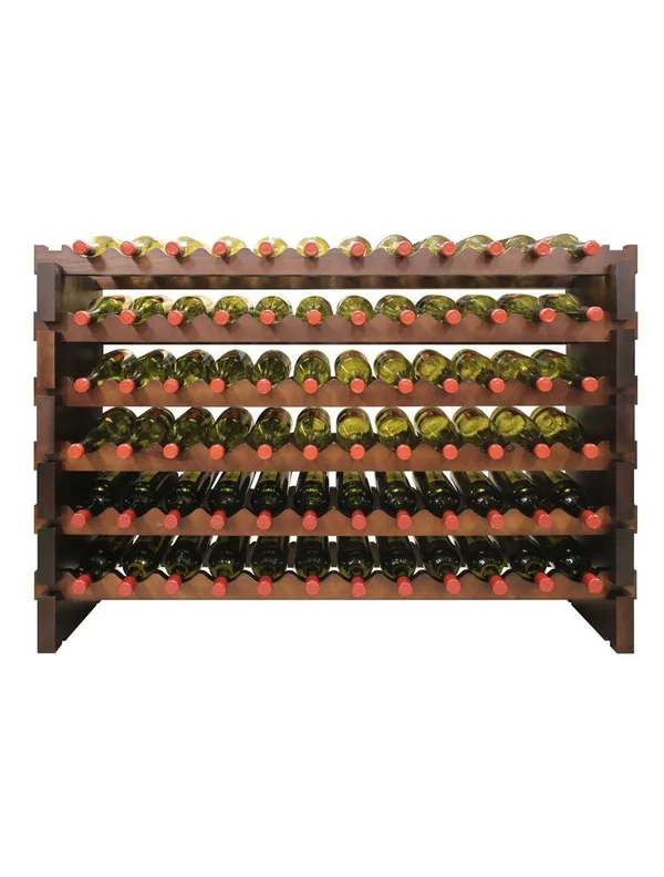 Vinotemp 6 x 12 Bottle Modular Wine Rack (Stained)