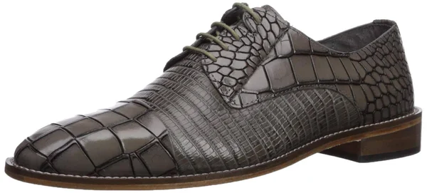 Stacy Adams Talarico Leather Sole Cap Toe Oxford Gray, Men's, Size: 8