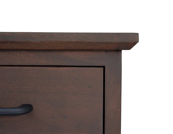 16x22 x 18x22 x 22x22 Brown Black Wood Metal Nightstand - 30" x 22" x 32"
