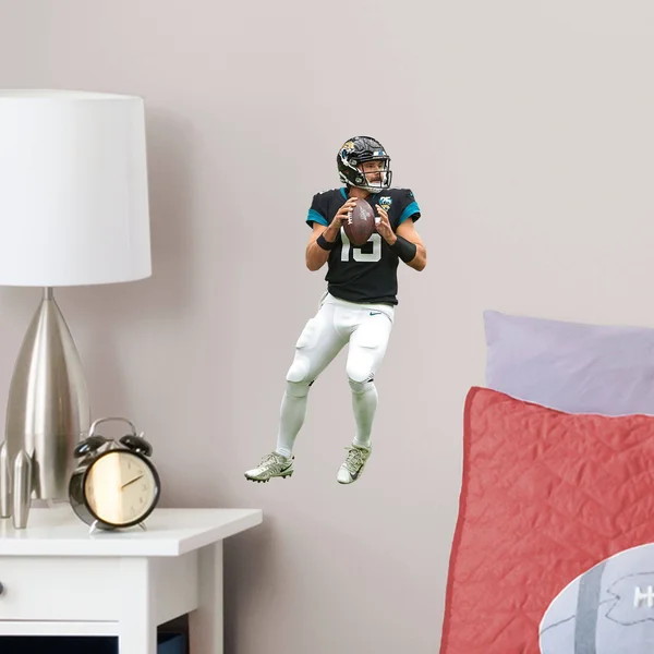 Gardner Minshew for Jacksonville Jaguars - Officially Licensed NFL Removable Wall Decal Giant Athlete + 2 Wall Decals (27x22W x
