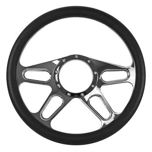 14 inch 9 Bolt Aluminum Summit Racing Steering Wheel - Summit Racing Equipment 772708