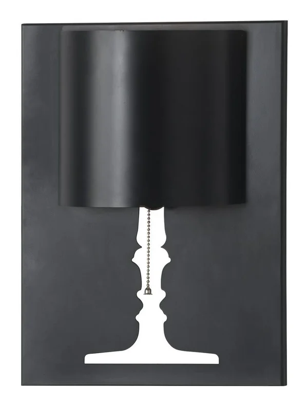 Modern Contemporary Wall Lamp, Black, Metal 8720