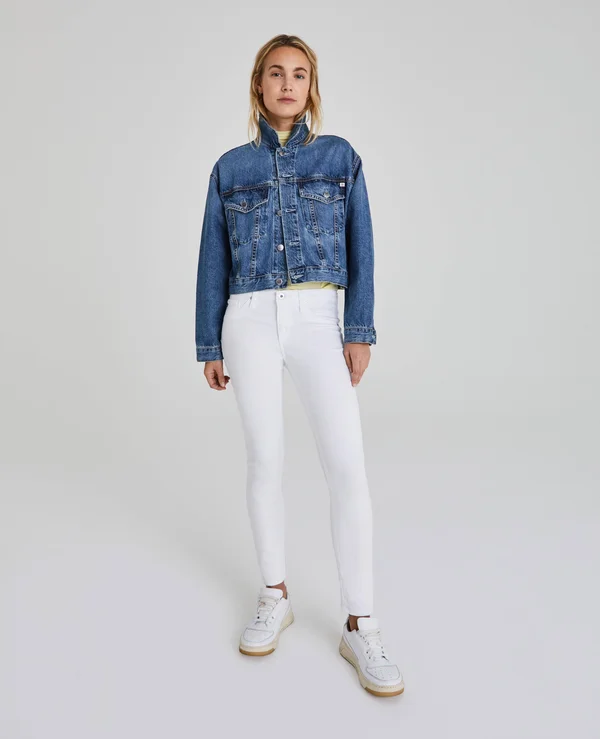Ag The Legging Ankle Skinny Jeans, White, Women's, 32