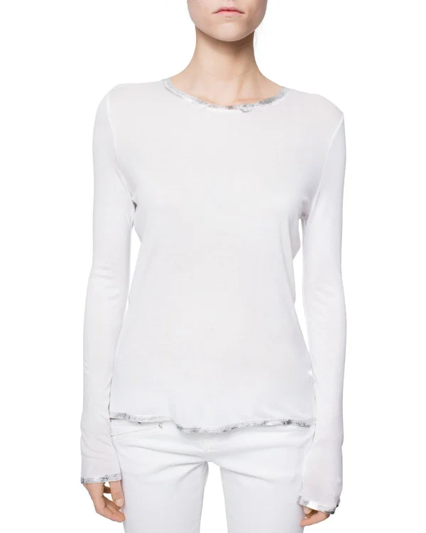 Zadig & Voltaire - Willy Foil T-Shirt - Blanc