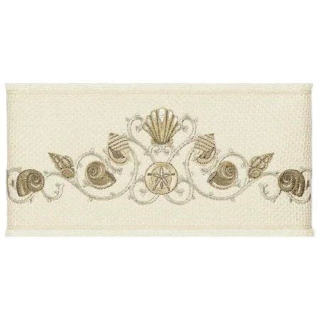 Linum Home Textiles Bella Embellished Turkish Cotton Bath Towel Cream