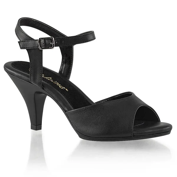Fabulicious Belle-309 - 3x22 Heel Ankle Strap Sandal - Silver 6