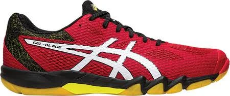 Asics Men's Gel-Blade 7 Badminton Shoe - Size: 14, Speed Red/White