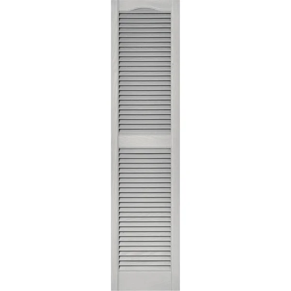 Builders Edge Paintable Vinyl Open Louvered Shutter