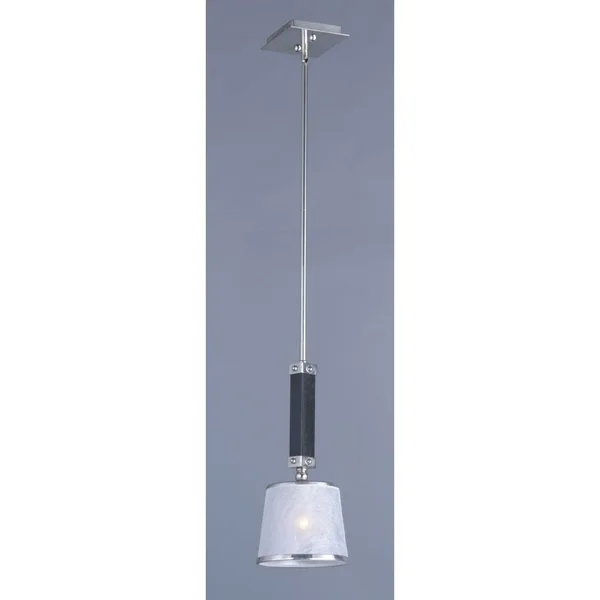 Maxim Lighting 20529WFWEPN Maritime Mini Pendant Light, Wenge, Polished Nickel