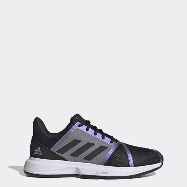 Adidas Men's CourtJam Bounce Tennis Shoes, Black