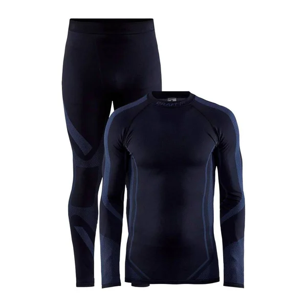 Craft Sportswear Men's Core Dry Fuseknit Set - XL - Black - Asphalt