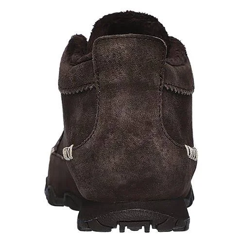 Skechers Women's Relaxed Fit: Bikers - Lineage Boots - Chocolate, 7.5