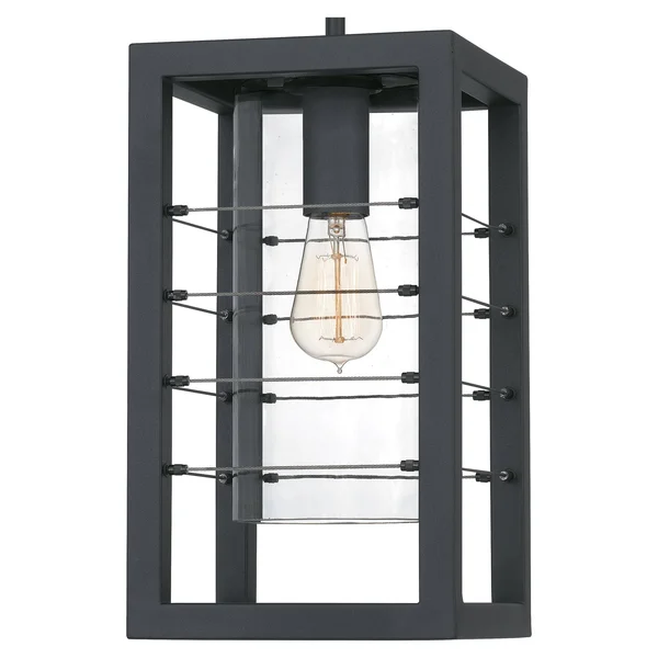 Quoizel Bimini 1-Light Earth Black Outdoor Hanging Lantern - BIM1908EK