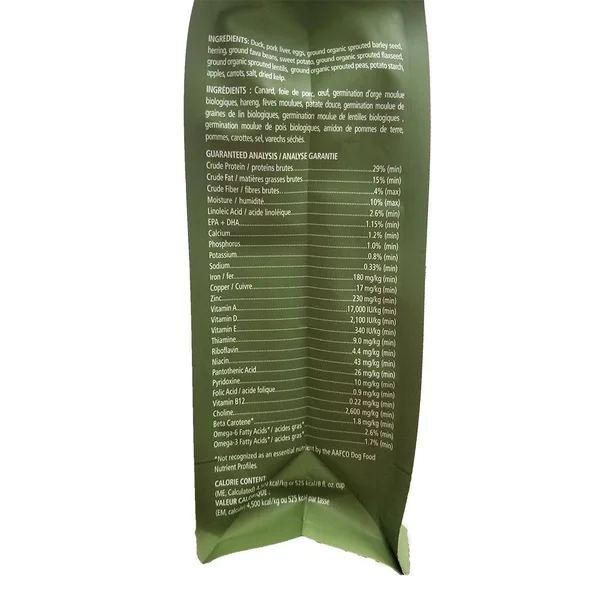 Carna4 Hand Crafted Dog Food, 13-Pound, Duck