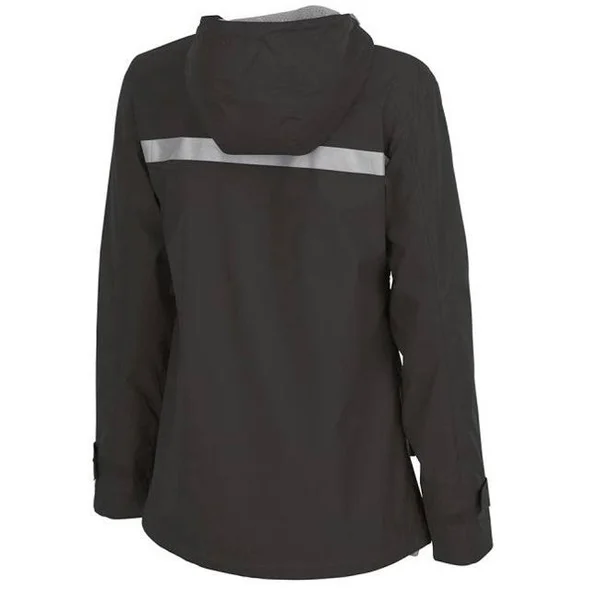 Charles River Apparel Men's New Englander Rain Jacket Black - Grey Xs