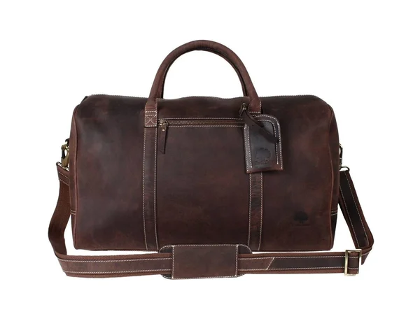 Handmade Leather Carry on Bag - Airplane Underseat Travel Duffel Bags