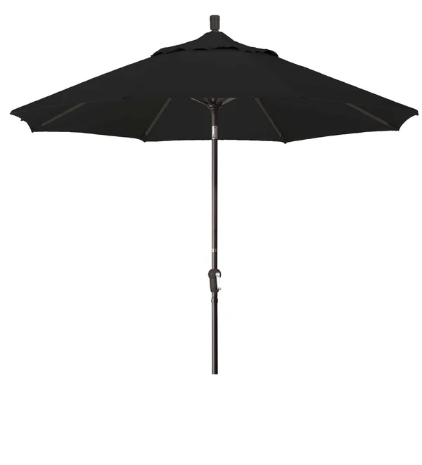 California Umbrella 9 Feet Aluminum Market Umbrella Auto Tilt Champagne/Sunbrella/Pacific Blue
