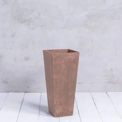 Sewickly Self-Watering Artstone Pot Planter Ebern Designs Size: 35.5x22 H x 16x22 W x 16x22 D, Color: Rust