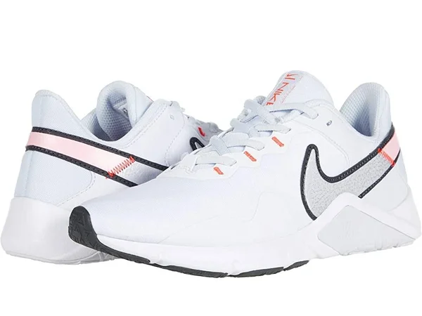 Women's Nike Legend Essential 2 Training Shoe - Grey/Pink - Size 6