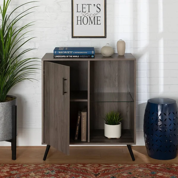 Carson Carrington Esbo 30-Inch Accent Cabinet - Dark Walnut