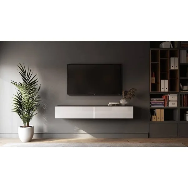 VVR Homes GOVI RTV TV Stand - Black/White