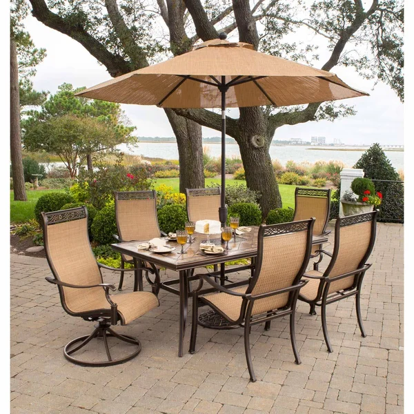 Hanover 9& Monaco Octagonal Tiltable Umbrella - Calico