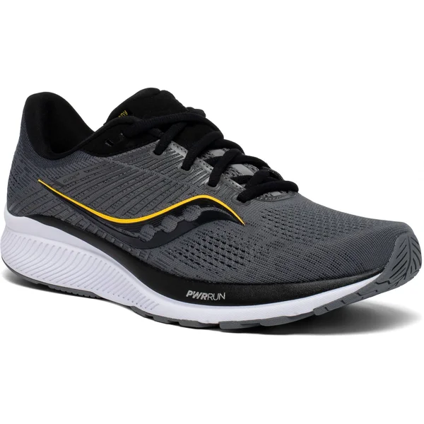 Saucony Men's Guide 14 Charcoal - Vizigold, 7.5, 2E
