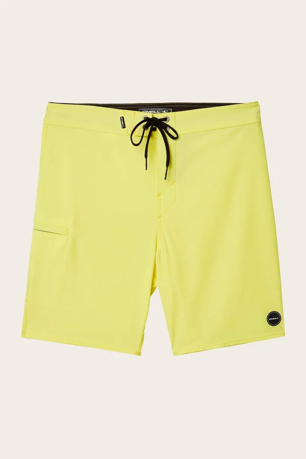 O&Neill Hyperfreak Solid 19x22 Boardshorts Men's Lemon, 29