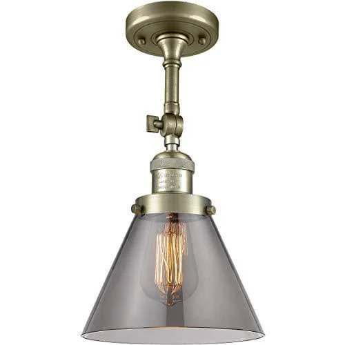 Innovations Lighting-Large Cone 1 Light Sconce-203-AB-G43