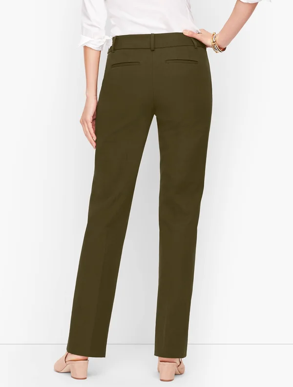 Petite - Talbots Newport Pants - Solid - Blue - 14