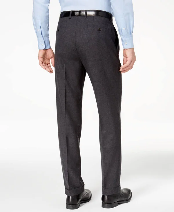 Lauren by Ralph Lauren 100% Wool Double-Reverse Pleated Dress Pants