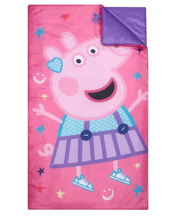 Peppa Pig Teepee Tent Set Includes Bonus Lights - Slumber Bag, and Pillow