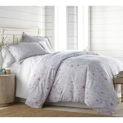 Kiki Down Reversible Comforter Set Andover Mills Size: Queen Comforter + 2 Shams, Color: Gray