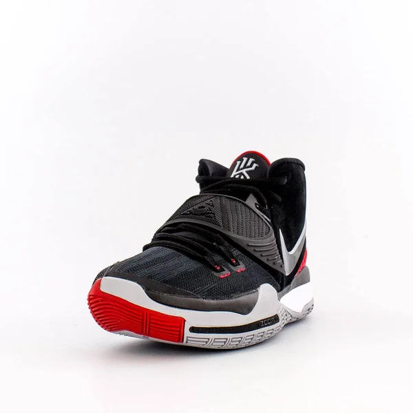 Nike Mens Kyrie Irving Kyrie 6 Basketball Shoes Black/Black/University Red/White Size 7.5