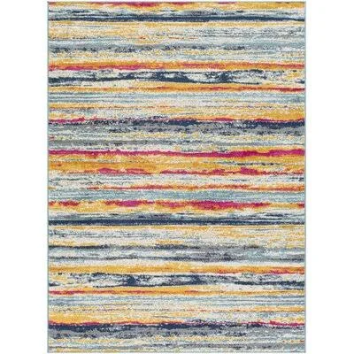 Sarahi Striped Navy/Pink Area Rug Langley Street Rug Size: Rectangle 7&10x22 x 10&