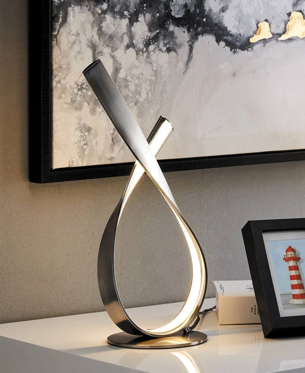 Lite Source Royce Table Lamp in Brushed Nickel