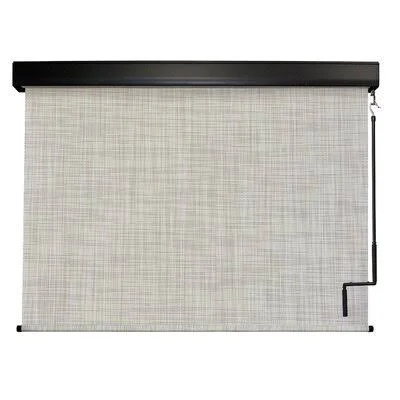 Heavy Duty Semi-Sheer Outdoor Solar Shade Keystone Fabrics Size: 96x22 W x 96x22 L - Color: Caribbean