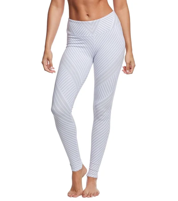 Alo Airbrush Yoga Leggings - White Reflective Chakra - M A1378090