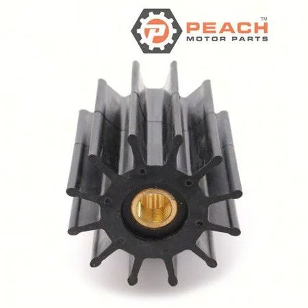 Peach Motor Parts PM-09-705BT-1 Impeller, Water Pump (Neoprene); Fits Sherwood : 18000K-SHW, 18000k, Johnson Pump : 09-705BT-1