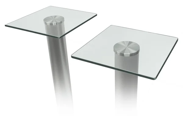 Mount-it! Speaker Stands for Satellite Speakers and Surround Sound Systems, Glass and