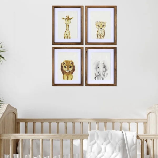 Stratton Home Decor Safari Animals Wall Art Set