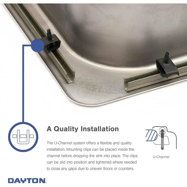 Elkay GE125214 Dayton 25x22 Stainless Steel Kitchen Sink, Single Bowl, Satin