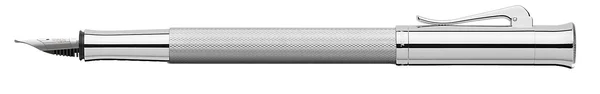 Graf Von Faber-Castell Guilloche Barley Rhodium Fountain Pen - Fine