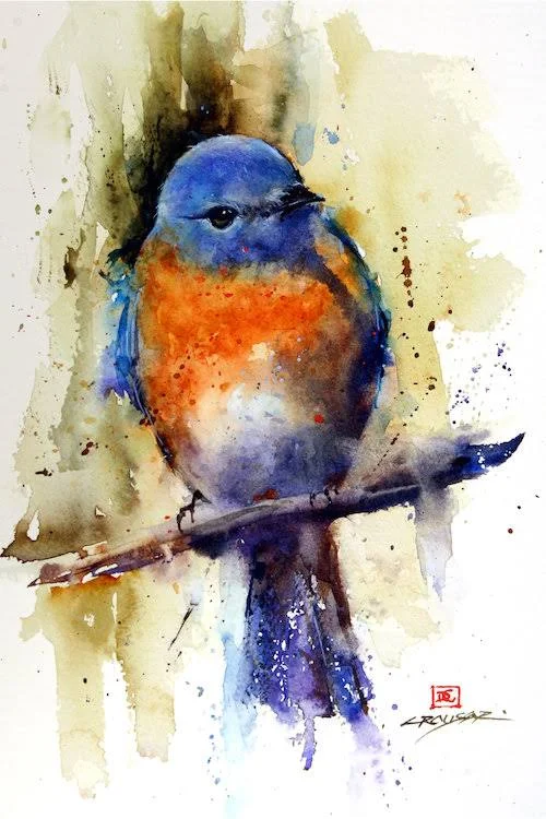 iCanvas Bird on The Sprig Art by Dean Crouser Canvas Art Wall Decor